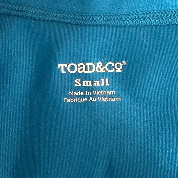 Toad & Co Dress Women Small Blue Aquaculture Short Sleeves Stretch Summer Travel - Picture 6 of 8